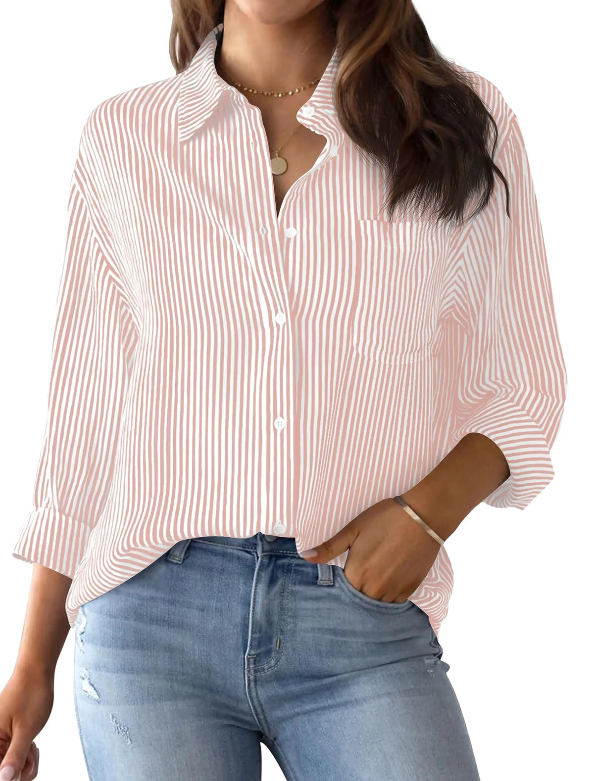 Camisa feminina blusa listrada